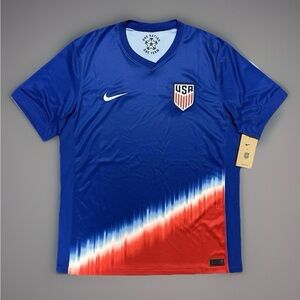 NEW Nike Dri Fit Soccer Jersey USMNT USA 2024/25 Away Blue Medium FJ4277-417 NWT